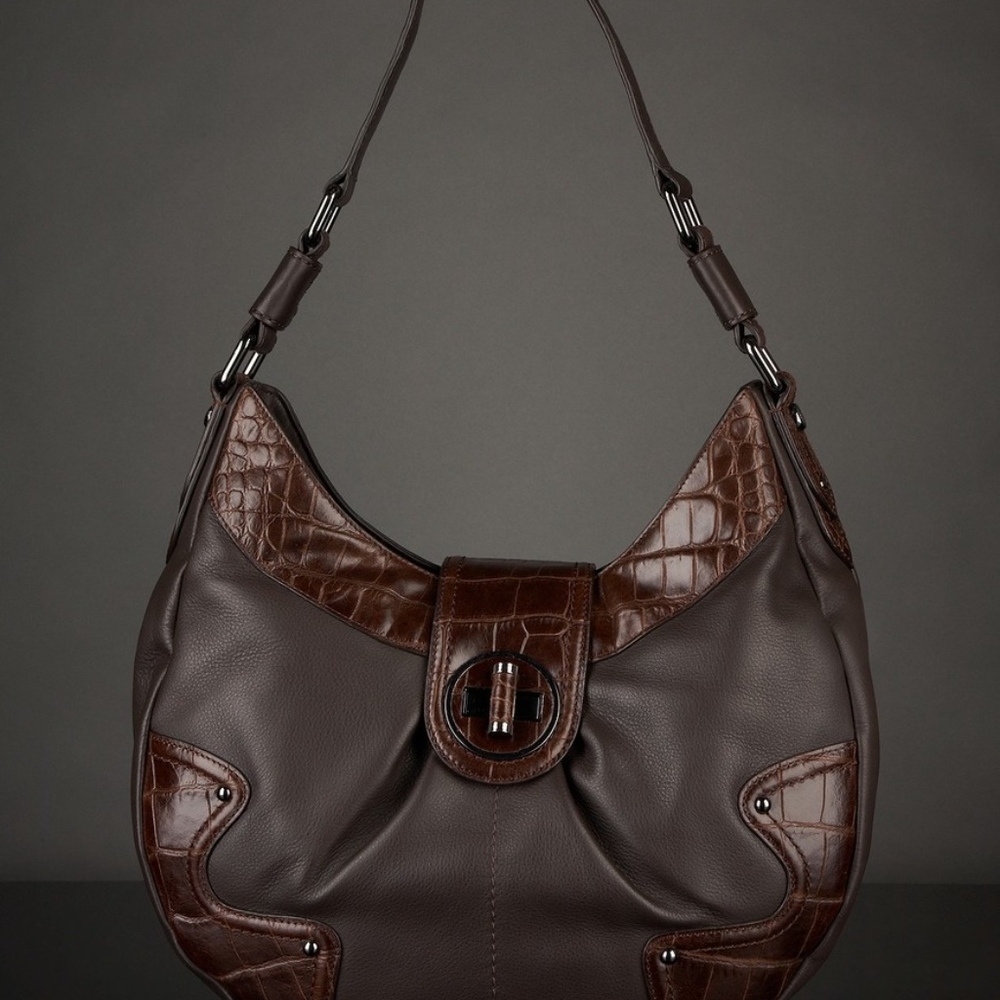 Black Leather  Satchel